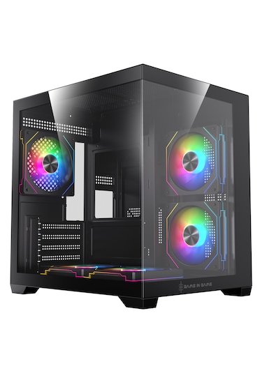 Game İn Game Cool Siyah 5x12cm Argb Fanlı M.atx Akvaryum Kasa
