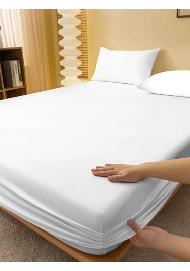 Totem Ranforce Pamuklu Gri Yastık Kılıflı Lastikli Çarşaf Takımı