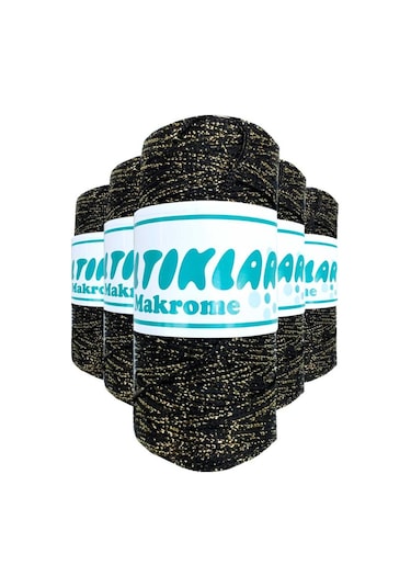 5 Adet Polyester Simli Makrome İpi S-S-60