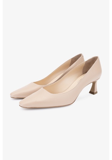 Valmenti Sergio Kadın Nude Hakiki Deri Topuklu Ayakkabı 613 27596 Bn Ayk Y24 Bej