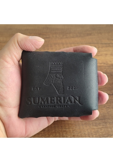 Sumerian Leather Craft Deri Sigara Kılıfı Siyah 2