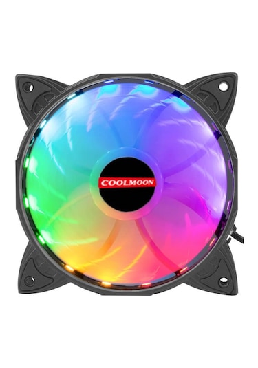 Coolmoon 12 Cm. Rgb Led Kendinden Animasyonlu Sessiz Kasa Fanı