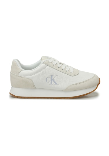 Calvin Klein Runner Laceup Low Mıx Mg Krem Kadın Sneaker Bej