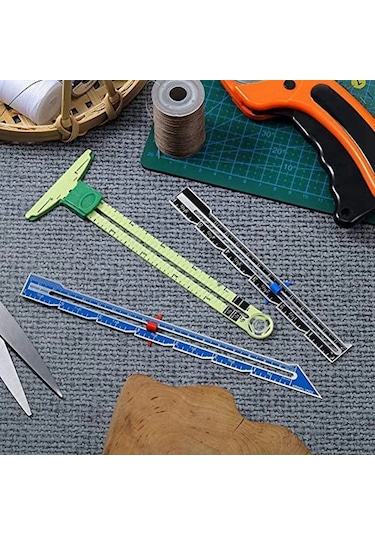 Gösterildiği Gibi-3 Slayt Ölçer Seti Yeni Başlayanlar İçin Dikiş Alet Seti, Örgü, El Sanatları, Dikiş Malzemeleri