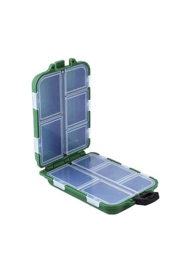 Bosphorusboutique02 Yeşil İlaç Organizatörü, Seyahat Tablet Kutusu, Hap Konteyneri, Kompakt Tutucu Yeşil