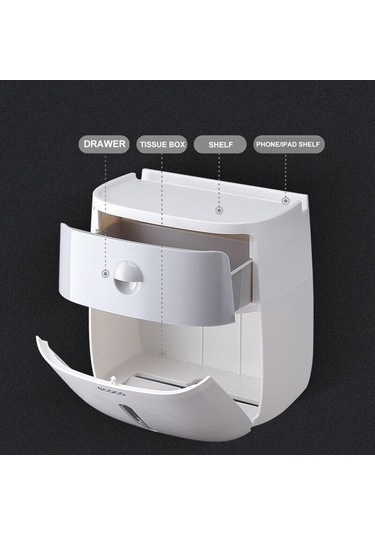 Jms Siyah Banyo Doku Tutucu Duvara Monte Tuvalet Kağıdı Kutusu Su Geçirmez Rulo Kağıt Depolama Rafı Çift Katmanlı Organizatör Raf Çekmeceli Jms Siyah Banyo Doku Tutucu Duvara Monte Tuvalet Kağıdı Kutusu Su Geçirmez Rulo Kağıt Depolama Rafı Çift Katmanlı Organizatör Raf Çekmeceli
