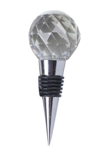 Zarif Yeniden Kullanılabilir Vakum Mühürlü Rhinestone Kırmızı Şarap Şişesi Tıpa Mantar Hediye Gümüş