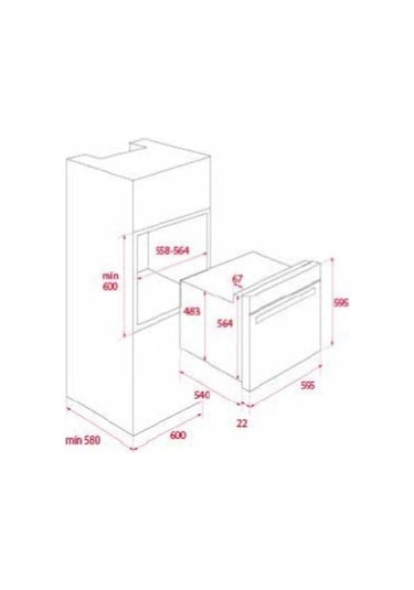Teka Chef 3 HE 715 BK - HLX 640 KB - DBT 60 Siyah Ankastre Set