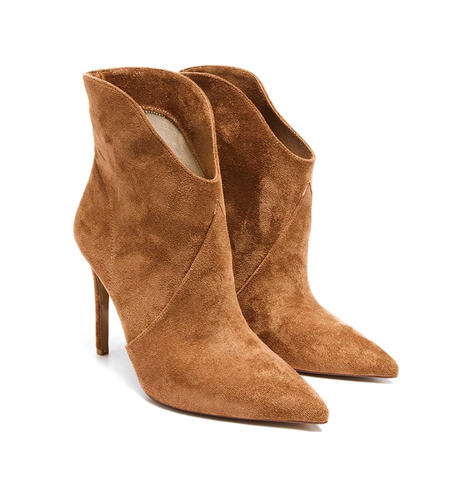 Bestello Ince Topuklu Neolit Taban Topuklu Bot 281-1134 Kadın Bot Tarcın Suet