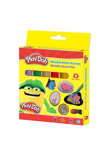 Play-Doh Metalik Dekor Kalemi 6 Renk 5 Mm