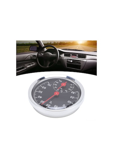 Gajeena Alüminyum Mekanik Sıcaklık Ve Nem Ölçer -30 C/+70 C Aralığı, Duvara Takılabilir, Akıllı Algılama, Ev/araç/seracılık Kullanıma Uygun