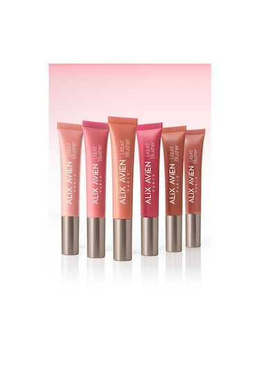 Alix Avien Yoğun Pigmentli E Vitaminli Mat Bitişli Kremsi Likit Allık - Liquid Blusher 06 Dried Rose
