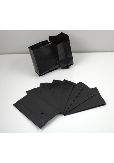 50 Adet Fide Poşeti 9X15 Cm Körüklü Fide Torbası Fidan Poşeti