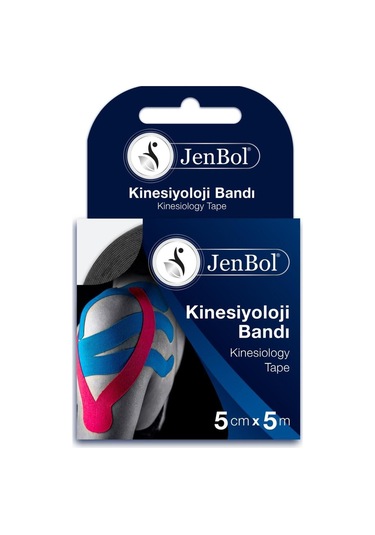 Jenbol Kinesiology Tape Ağrı Bandı 5 Cm X 5 M - Siyah
