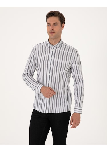 Pierre Cardin Erkek Siyah Gömlek Desenli 50312269-vr046 Siyah