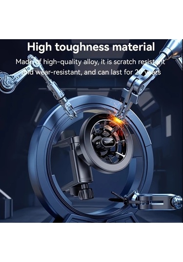 Xuweiwei Siyah 360 Derece Dönebilen Lüks Hava Çıkışı Telefon Tutucu Manyetik Sabit Dayanıklı Malzeme