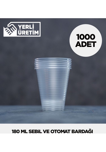 180 Ml Plastik Sebil Ve Otomat Bardağı 1.000 Adet Diğer
