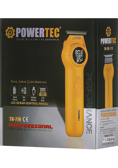 Powertec TR-770 Sakal Ense Vücut Tıraş Makinesi