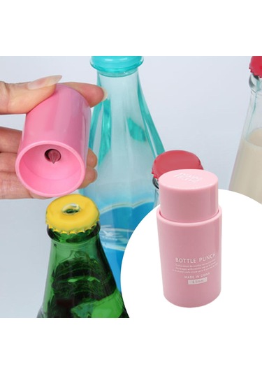 Suntek Piknik Evi İçin Taşınabilir Su Şişesi Kapağı Delme Pembe