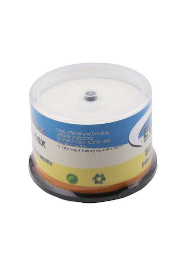 Elba Blu-Ray Bd-R 10X 25Gb 50Li  Cake Box Prıntable