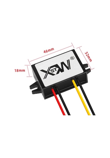Xwst Dc 12/24v - 5v Dönüştürücü Kademeli Araç Güç Modülü, Özellikler: 12/24v - 5v 5a Orta Kauçuk Kabuk