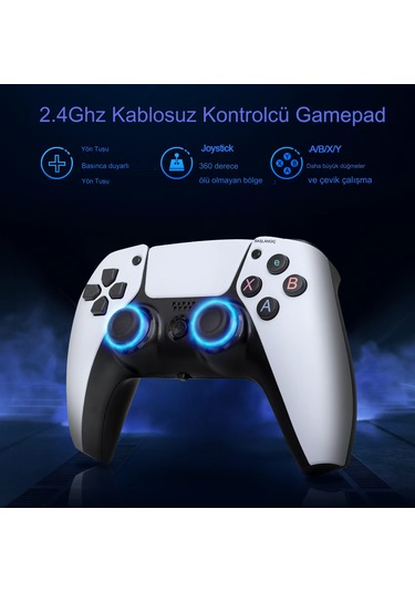 Qasul U10 Android Game TV Stick  + 64 GB Hazıfa Kartı + 2 Kablosuz Oyun Kolu