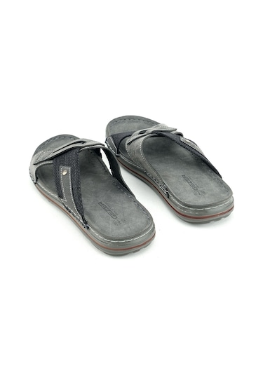 Gezer Yazlık Suni Deri Günlük Erkek Terlik Gt1yme.12984.04.010.ı61 Siyah