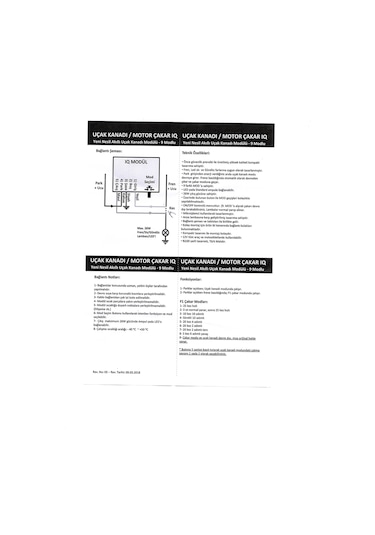 Iq Ucak Kanadi Motorsiklet Çakar & F1 9Modlu Tek Modul 2In1