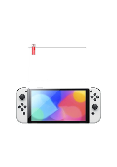 Pg-sw100 Switch Oled Temperli Hd Ekran Koruyucu Parmak İzi Ve Yağ Kirliliği Önleyici