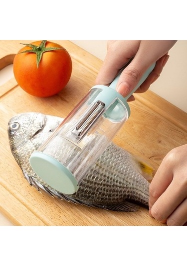 Ulzyvf Ergonomik Balık Pulu Temizleyici Ve Rendesi, Kolay Kazıyıcı Yeşil Yeşil Yeşil