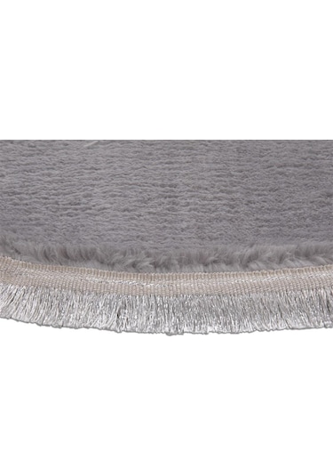 My Evilla Modern Dekoratif Halı Jel Kaymaz Taban Peluş Yuvarlak M (545027098)