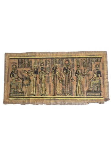 Antik Mısır Temalı Dekoratif Papirus Duvar Tablosu 60x130