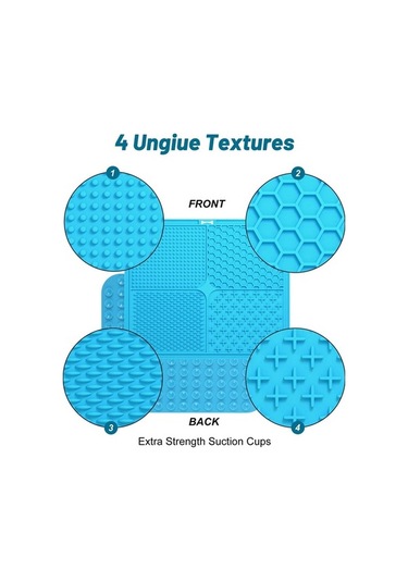 Moly Yeşil Vakumlu Köpek Yalama Matı, Evcil Hayvan Diş Sağlığı İçin Yeşil