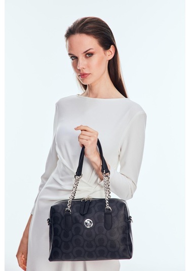 Us Polo Us24597 Kadın El Ve Omuz Çantası Siyah Siyah