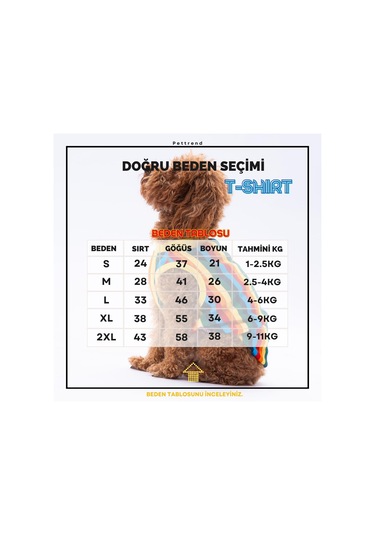 Renkli Çizgili Kedi Köpek Tişörtü - Kedi Köpek Kıyafeti