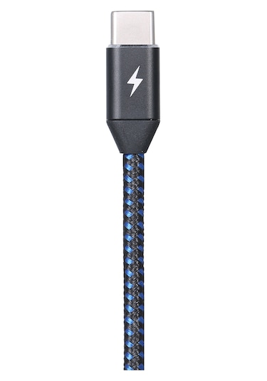 Suofeng Usb Type-c 3.1 Halka-halka编织数据线 - 10gbps高速传输 Ve 快速充电 - 0.25m Siyah