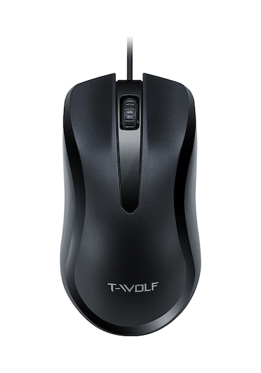 Lemestar T-wolf V12 Usb Sessiz Kablolu Fare - Ergonomik Tasarım, 1000dpı Hassasiyet, Pc/laptop Uyumlu