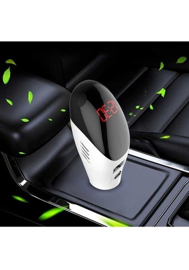 Wondernest Çok Fonksiyonlu Formaldehit Giderici Hava Temizleyici Qc3.0 Araç Şarj Ekranlı Beyaz Beyaz