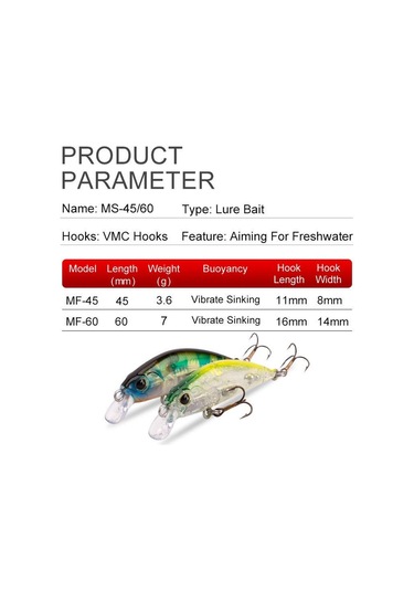 Krallık Balıkçılık Cazibesi Crankbait Isca Yapay Jerakbait Yavaş Batan 45mm 3.6g Wobblers Minnow Pike Alabalık Cazibesi Modeli 0502