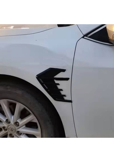 Jeemson Araba Yan Havalandırıcı Dekoratif Sticker - Siyah, Direk Yapıştırmalı, Zararsız Kurulum, Estetik Artırıcı