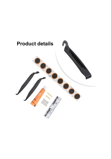 Xindoker Bisiklet Lastik Tamir Seti - Plastik Çekiçler, File, Yapıştırıcı Ve 8 Adet Tamir Filmi İle Plastik Kutuda Çok Renkli