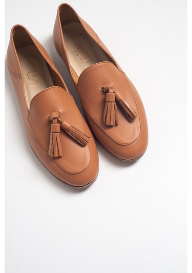 F04 Taba Cilt Hakiki Deri Ayakkabı Taba