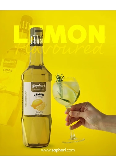 Saphori Limon Aromalı Kokteyl Şurubu 700 Ml
