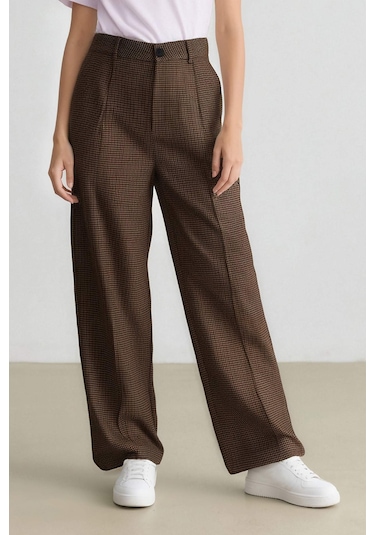 DeFacto Carrot Fit Pensli Pantolon Yüksek Bel Cepli Kısa Paça E0234AX24AUBN225