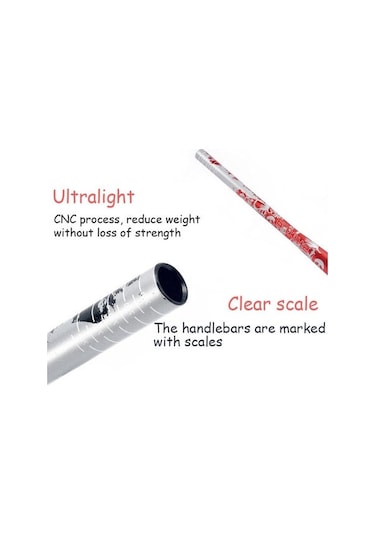 Xindoker Mountain Bike Alüminyum Kırmızı Kuyruk Sapı, 780mm Uzunluk, 31.8mm Bağlama Çapı, Off-road Ve Downhill İçin Dayanıklı, Ergonomik Tutuş Siyah