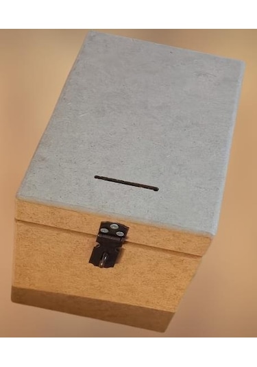 Hobi Adn Dekoratif Bahşiş Kutu Ahşap Mdf Ham Cnc Kesim Model El Yapım