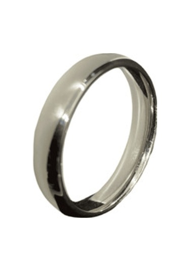 Gümüş Renk Göz Kamaştıran Parlak Alyans Model Düz Ve Şık Özel Günler 316l Çelik Yüzük - Unisex 19 Ölçü Gümüş