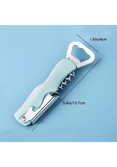 Primepickings Yeşil Paslanmaz Çelik Multifonksiyonel Portatif Şişe Açacağı Restoran Bar Yeşil