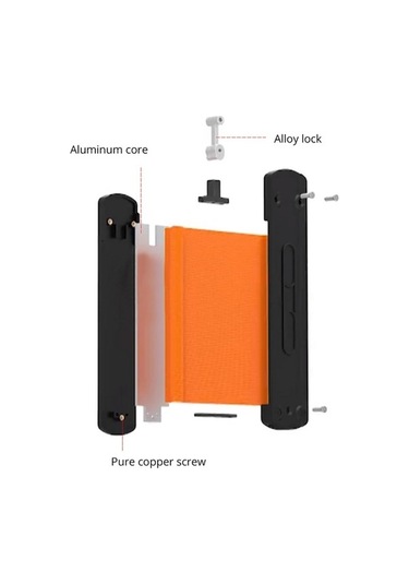 Pazly 10 İnç + Düz Cetvel + Kalem + Tornavida Metal Profil Kontur Kilitli Diğer