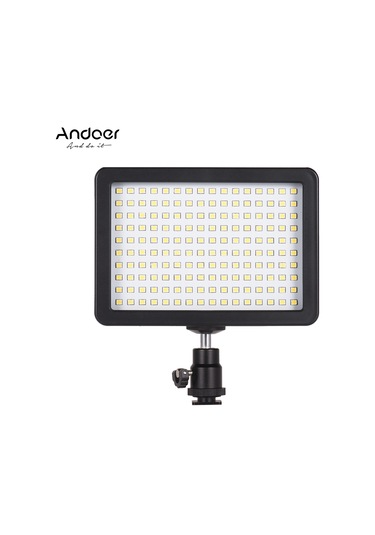 Andoer Taşınabilir Led Video Işık Lambası Siyah 160 Adet Siyah